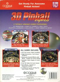 3D Pinball Express - Box - Back