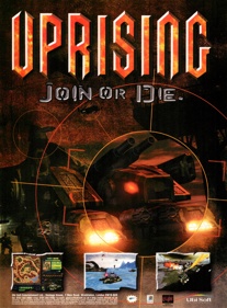 Uprising: Join or Die - Advertisement Flyer - Front
