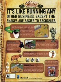 Zoo Tycoon - Advertisement Flyer - Front