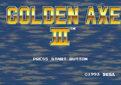 Golden Axe III - Screenshot - Game Title Image