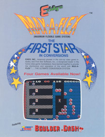 Boulder Dash (1984) - Advertisement Flyer - Front