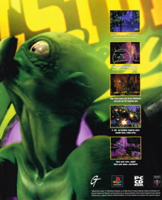 Oddworld: Abe's Exoddus - Advertisement Flyer - Front