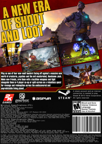 Borderlands 2 - Box - Back