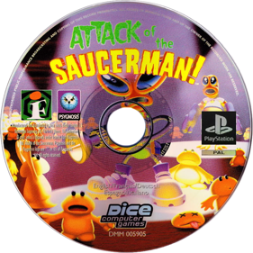 Attack of the Saucerman! - Fanart - Disc