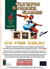 Olympic Summer Games - Advertisement Flyer - Front