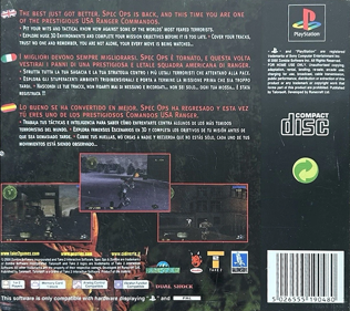 Spec Ops: Ranger Elite - Box - Back Image