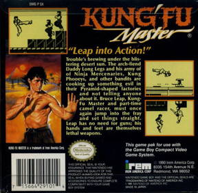 Kung' Fu Master - Box - Back Image