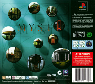 Myst - Box - Back Image
