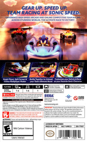 Team Sonic Racing - Box - Back