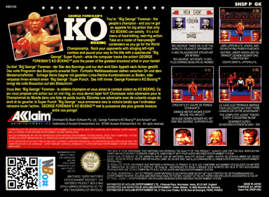 George Foreman's KO Boxing - Box - Back