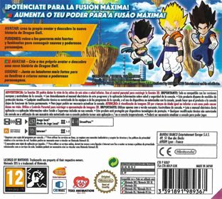 Dragon Ball Fusions - Box - Back