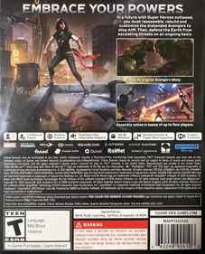 Marvel's Avengers - Box - Back