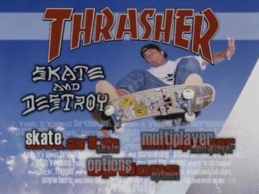 Thrasher Presents: Skate and Destroy - Screenshot - Game Title Image