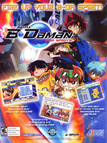 Battle B-Daman: Fire Spirits! - Advertisement Flyer - Front