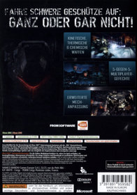Armored Core V - Box - Back
