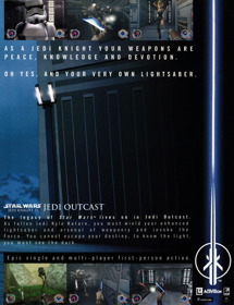 Star Wars: Jedi Knight II: Jedi Outcast - Advertisement Flyer - Front