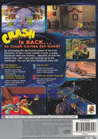Crash Bandicoot: The Wrath of Cortex - Box - Back