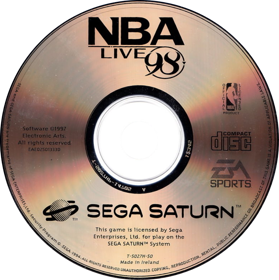 NBA Live 98 - Disc