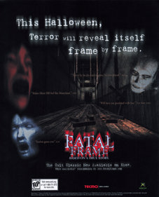 Fatal Frame - Advertisement Flyer - Front