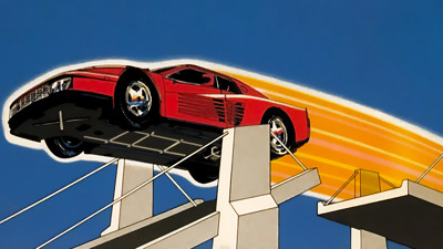 Hard Drivin' - Fanart - Background