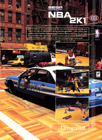 NBA 2K1 - Advertisement Flyer - Front