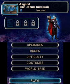 Thor: God of Thunder - Screenshot - Game Select