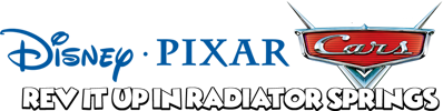 Disney•Pixar Cars: Rev It Up in Radiator Springs - Clear Logo