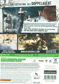 Tom Clancy's Splinter Cell: Double Agent - Box - Back