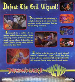 Dragon's Lair II: Time Warp - Box - Back