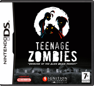 Teenage Zombies: Invasion of the Alien Brain Thingys! - Box - Front - Reconstructed