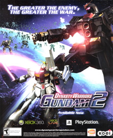 Dynasty Warriors: Gundam 2 - Advertisement Flyer - Front