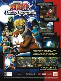 Naruto: Uzumaki Chronicles - Advertisement Flyer - Front