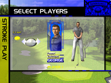 Virtua Golf - Screenshot - Game Select