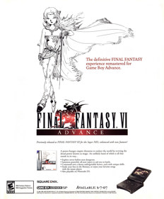 Final Fantasy VI Advance - Advertisement Flyer - Front