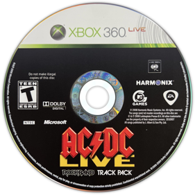 AC/DC Live: Rock Band Track Pack - Disc