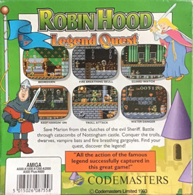 Robin Hood: Legend Quest  - Box - Back