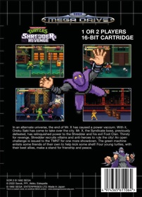 Teenage Mutant Ninja Turtles: Shredder's Re-Revenge - Box - Back