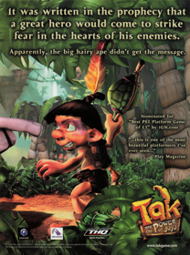 Tak and the Power of Juju - Advertisement Flyer - Front