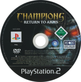Champions: Return to Arms - Disc Image
