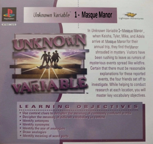 Unknown Variable 1: Masque Manor