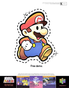 Paper Mario - Advertisement Flyer - Front