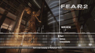 F.E.A.R. 2: Project Origin - Screenshot - Game Select