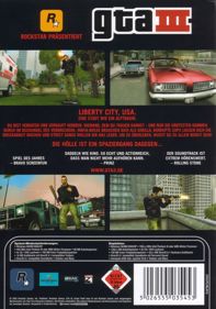 Grand Theft Auto III - Box - Back