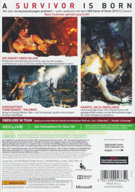 Tomb Raider - Box - Back
