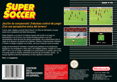 Super Soccer - Box - Back