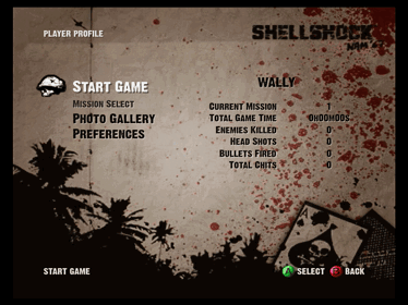 ShellShock: Nam '67 - Screenshot - Game Select