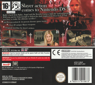 Buffy the Vampire Slayer: Sacrifice - Box - Back Image