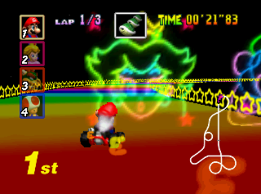 Mario Kart 64 - Screenshot - Gameplay