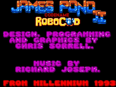 James Pond II: RoboCod - Screenshot - Game Title