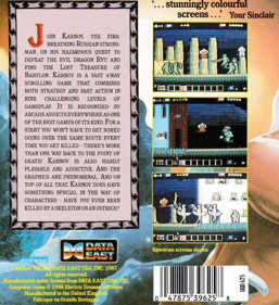 Karnov - Box - Back